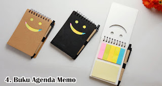 Buku Agenda Memo merupakan salah satu jenis buku agenda yang sering dijadikan perlengkapan tulis dan souvenir