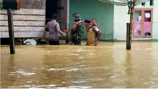 cerah hujan banjir rendamkan 4 kecamatan di aceh utara, ribuan warga terdampak