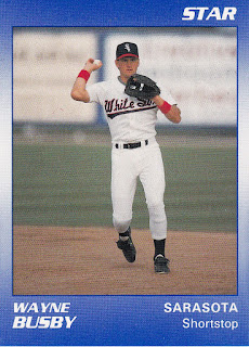 Wayne Busby 1990 Sarasota White Sox card