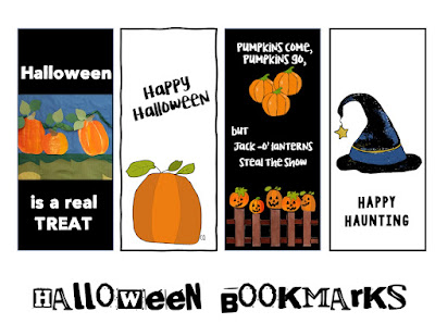 Halloween bookmarks, teaching resources