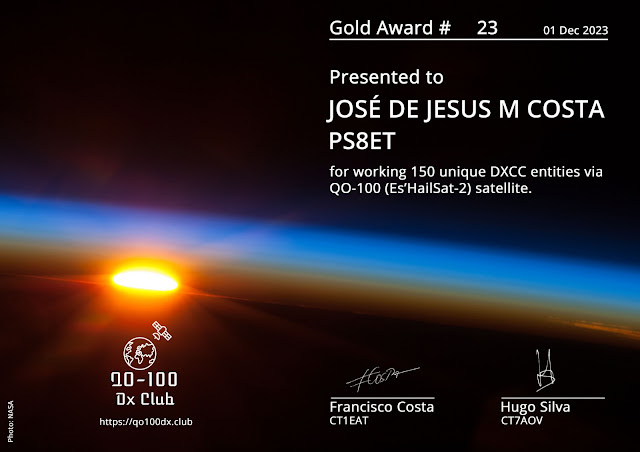 QO-100 DX Club - Gold Award # 23