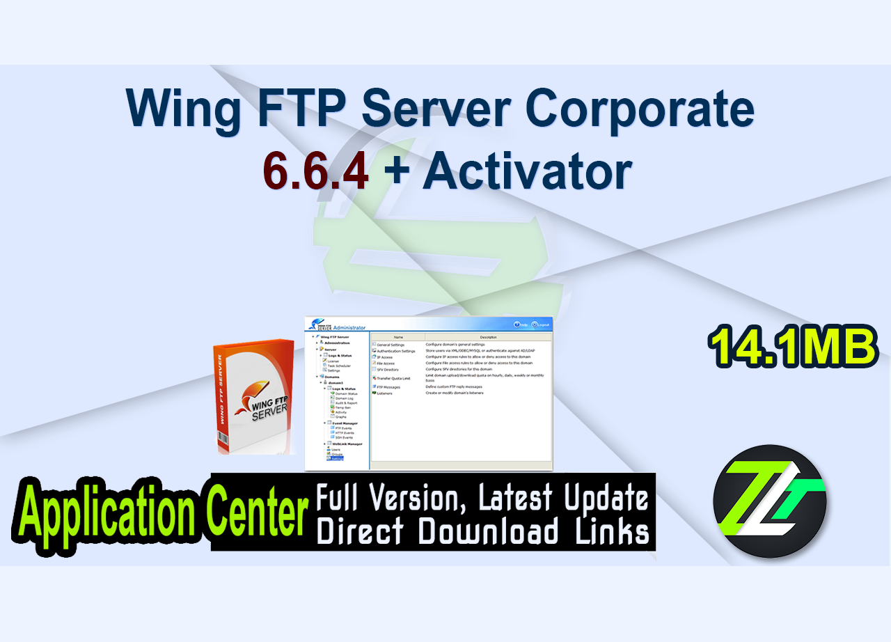 Wing FTP Server Corporate 6.6.4 + Activator