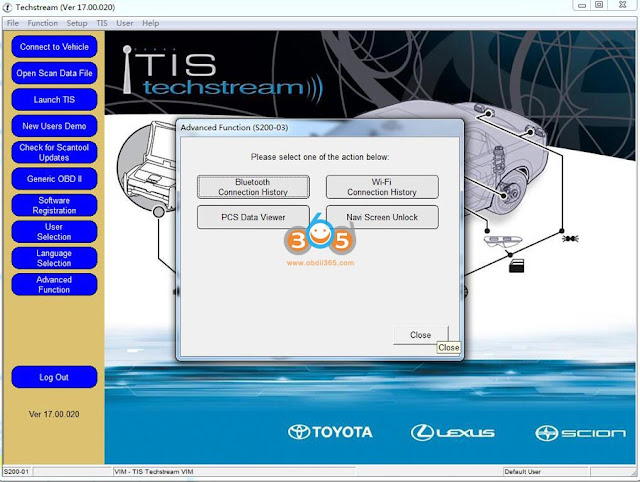 Toyota Techstream V17.00.020 دانلود 2