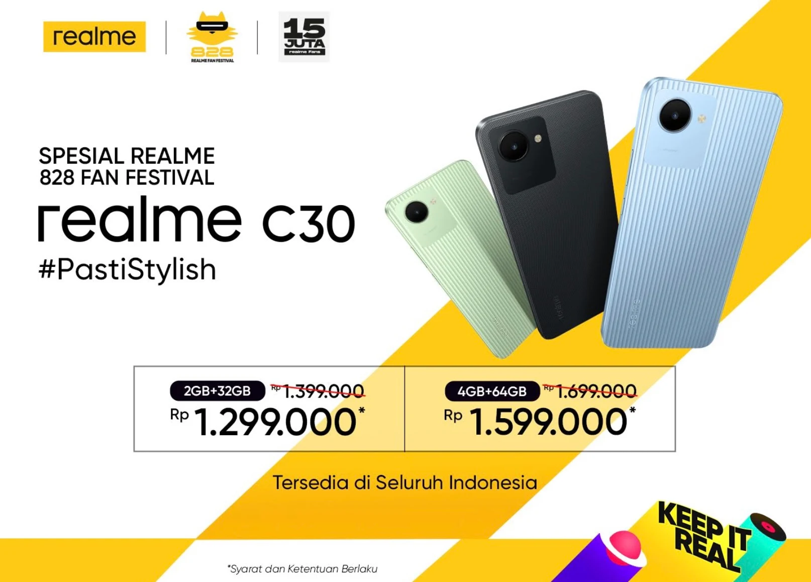 Harga Realme C35 dan Realme C30 Dipangkas, Siap Meriahkan realme 828 Fan Festival