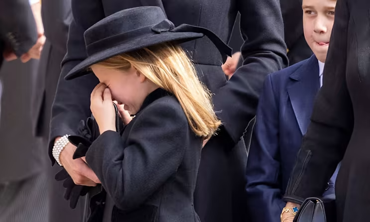 Princess Charlotte's Tears At Queen's Funeral Explained