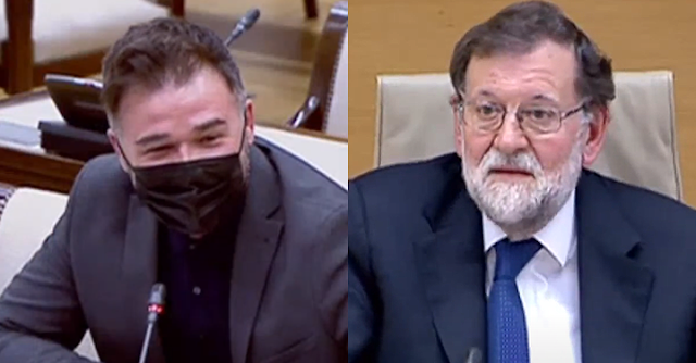 Gabriel Rufián y Mariano Rajoy
