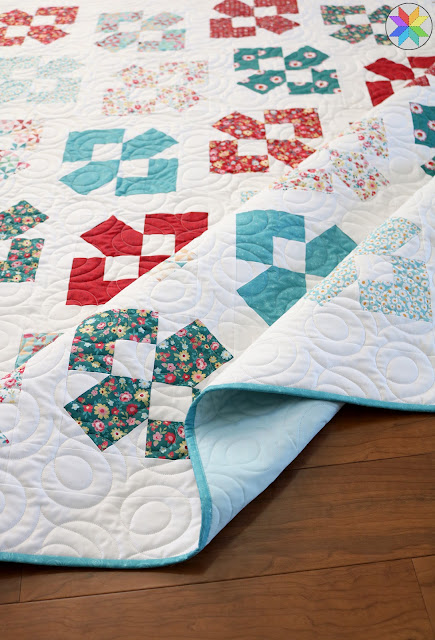 Lucky Duck quilt pattern by Andy of A Bright Corner - a Layer Cake and fat quarter friendly pattern in five sizes