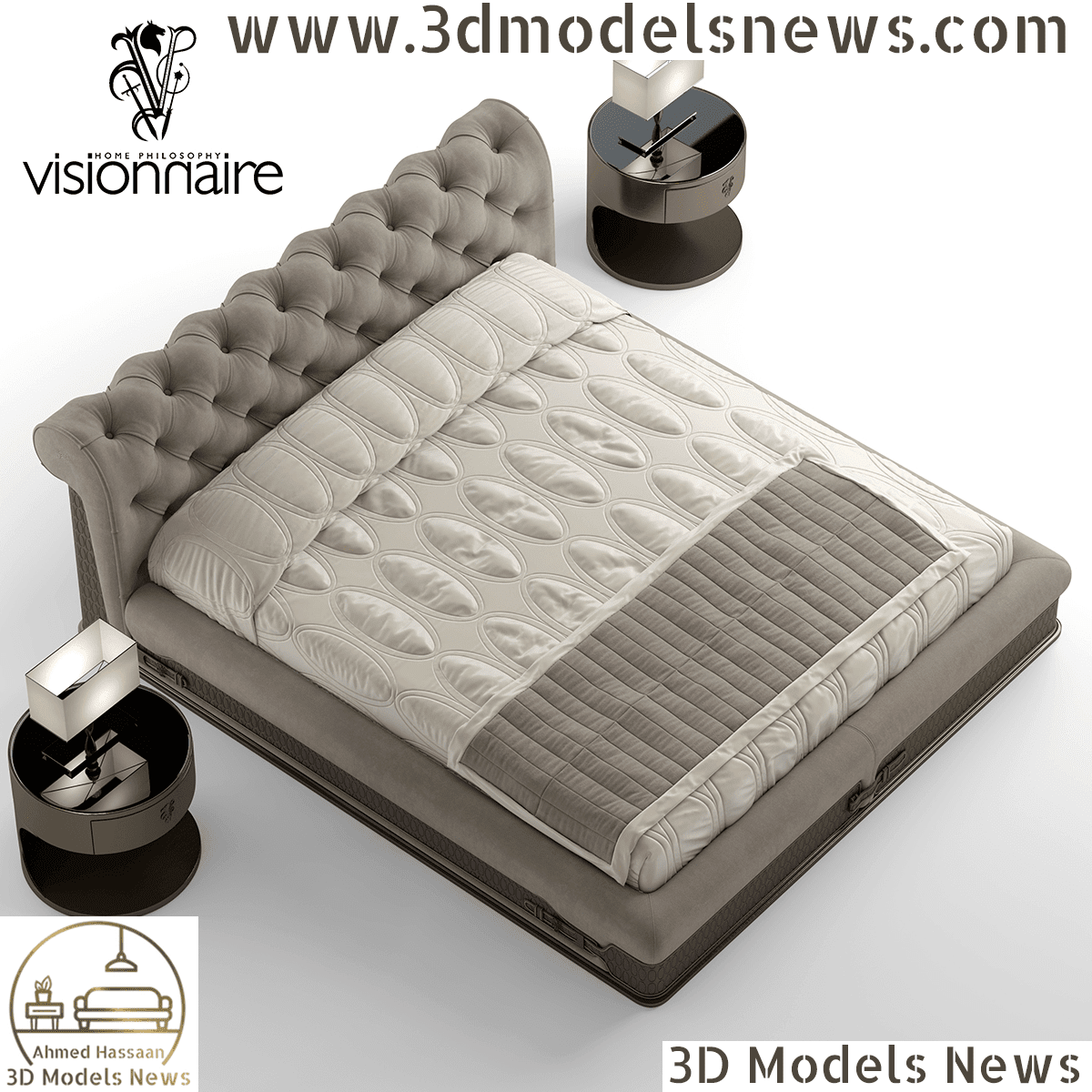 Visionnaire Chester Lawrence bed model 1