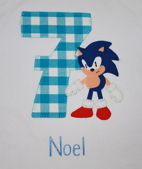 camiseta de cumpleaños sonic