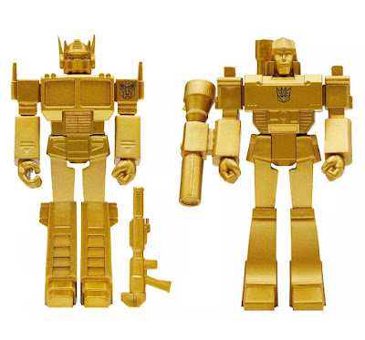 Target Exclusive Transformers G1 Golden Lagoon Variant Optimus Prime & Megatron ReAction Figures by Super7