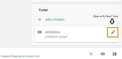 How to Add a Copyright Notice to Blogger Blog Step 3 Open the Attribution Gadget