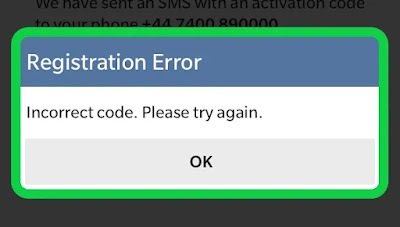 How To Fix Telegram Registration Error Incorrect Code. Please Try Again Problem Solved
