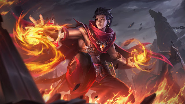 valir pale flame skin mobile legends wallpaper hd