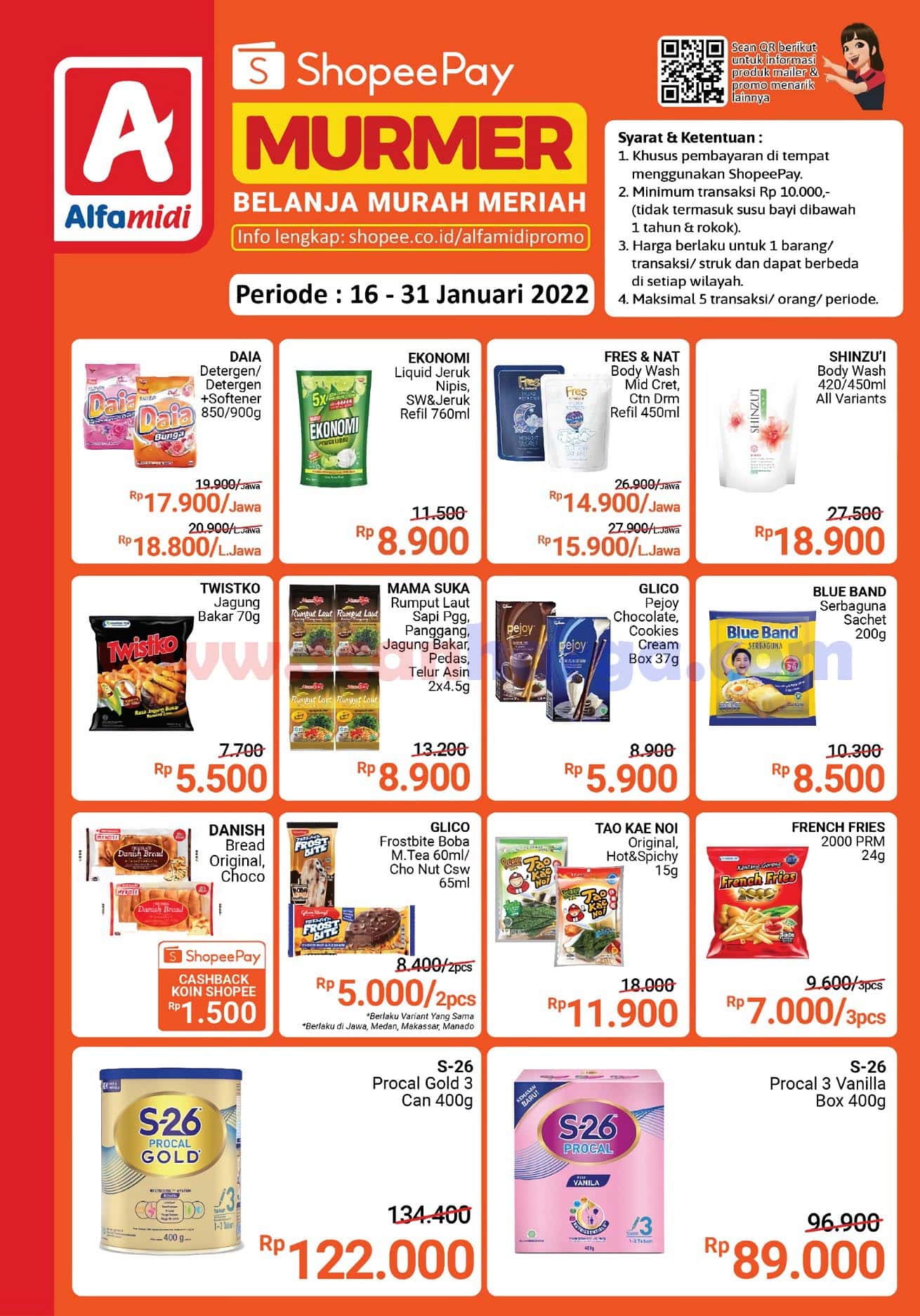 Promo Shopeepay Alfamidi Periode 16 - 31 Januari 2022