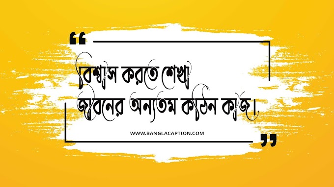 বিশ্বাস নিয়ে উক্তি/Trust Quotes Bangla