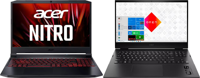 Acer Nitro 5 AN515-45-R19D vs HP OMEN 16-c0043ns