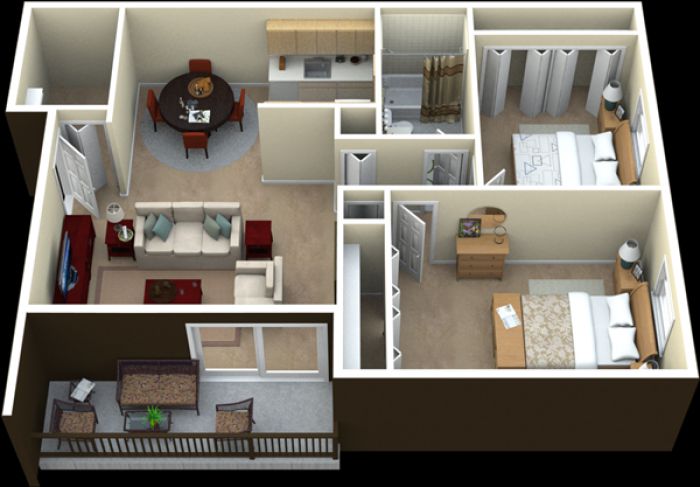 Tipe Apartemen 2 Kamar