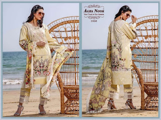 Agha noor laxury Lawn vol 5 Pakistani Lawn Suits