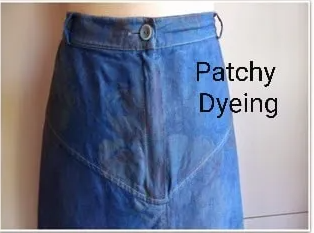 Patchy dyeing effect causes and remedies