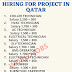 HIRING FOR PROJECT IN QATAR