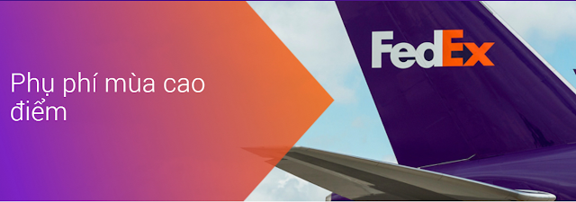 Phụ phí mùa cao điểm Fedex