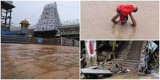 ಆಂಧ್ರ ಪ್ರದೇಶ ಪ್ರವಾಹ: ಸಾವಿನ ಸಂಖ್ಯೆ 25ಕ್ಕೇರಿಕೆ, ರೈಲು, ರಸ್ತೆ ಸಂಪರ್ಕ ಕಡಿತ, ನೂರಾರು ಮಂದಿ ನಾಪತ್ತೆ