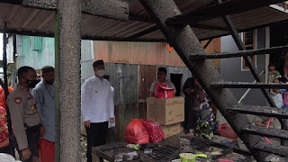 Bupati Pangkep Antar Langsung Bantuan untuk Korban Kebakaran di Desa Batara