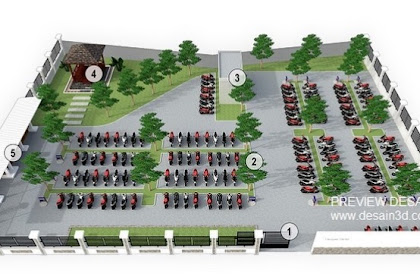 Jasa Desain Minimalist Park Motorcycle Parking Design
