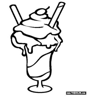 i scream coloring page