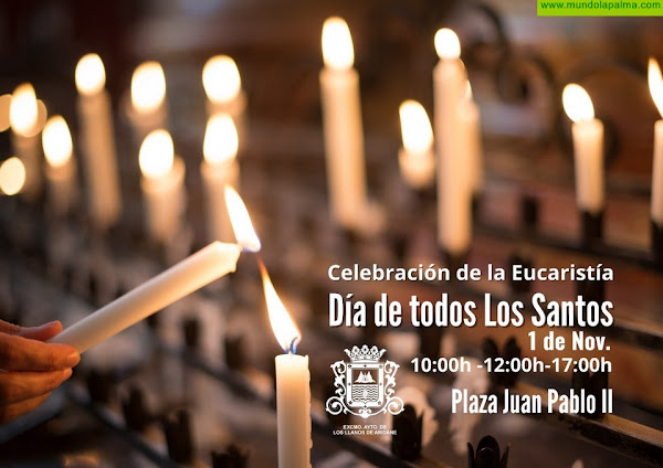 Los Llanos de Aridane celebra el día de Todos Los Santos con  eucaristías en la Plaza Juan Pablo II