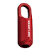 Red Mini Biometric Fingerprint Padlock – USB Rechargeable Anti-Theft Lock