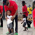 "Tell The Olympics My Son Is Coming" - Davido Hypes Son, Ifeanyi, As They Race Together (Video)