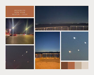 Here's a photo collage of a multiple UFO sighting.