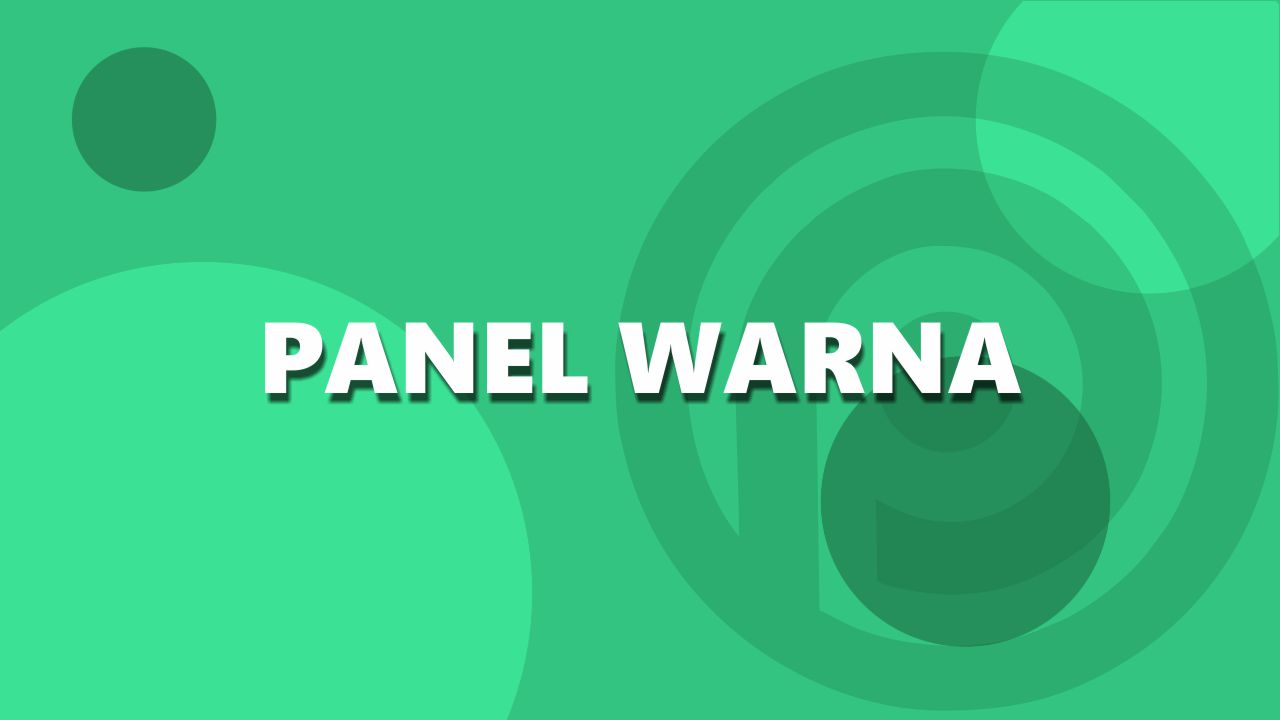 cara mengganti warna background melalui panel warna