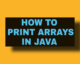 How to print arrays in java