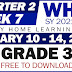 GRADE 3 Weekly Home Learning Plan (Quarter 2: WEEK 7)