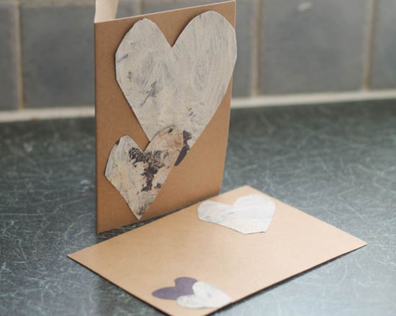 Scented spice handmade valentine cards to make.