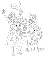 Lego friends coloring sheets for kids