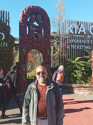 Entrance gate of Te Puia Rotorua Geothermal park.