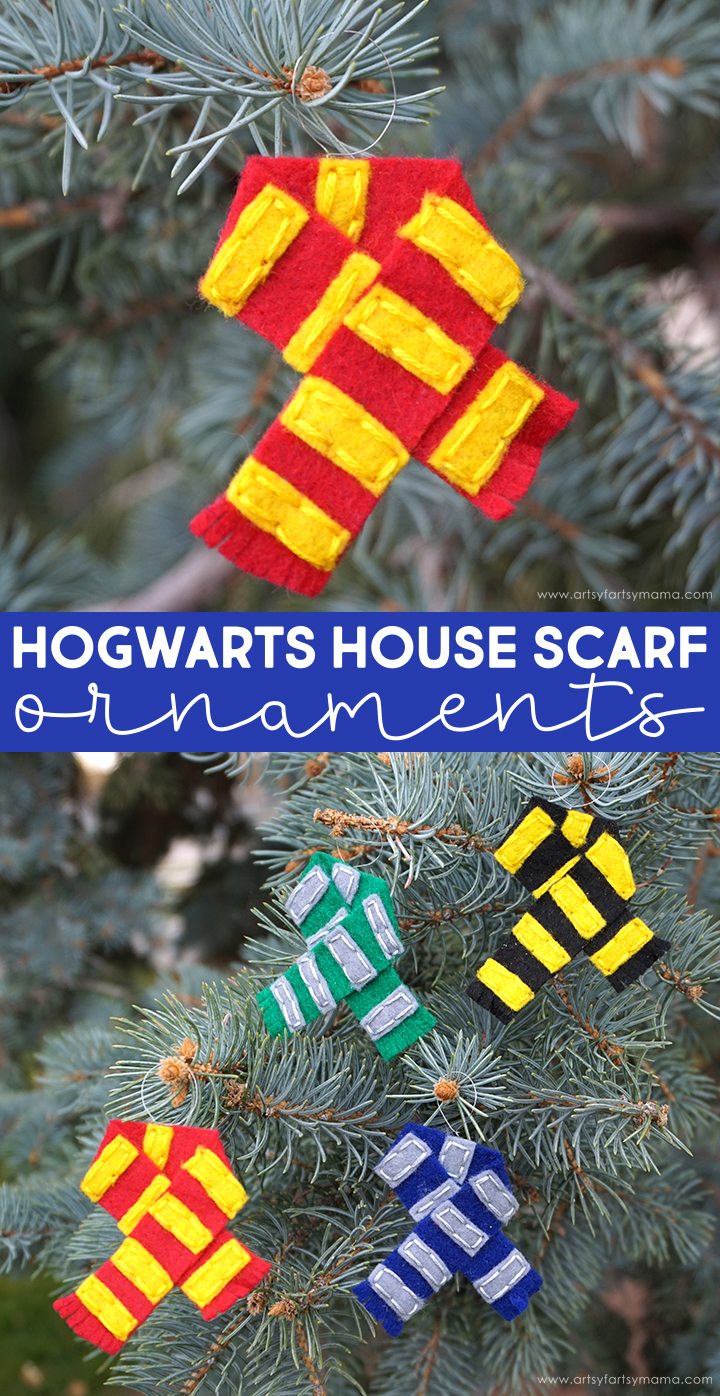 Hogwarts House Scarf Ornaments