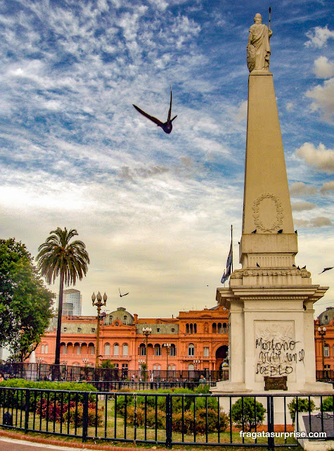 Praça de Maio: obelisco e Casa Rosada, Buenos Aires