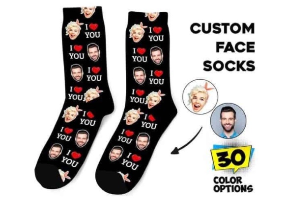 14. Creative Face Socks