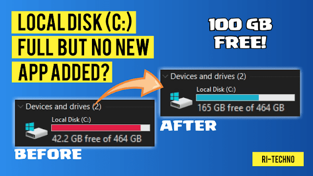 Local Disk C is full even though there are few applications? Here's how to clean it