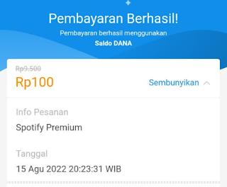 Cara Beli Spotify Premium 100 Perak Seminggu