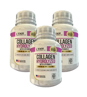 Colágeno tipo 1,2 e 3 com vitamina C Caps premium