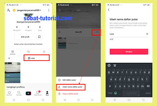 Cara Mengubah Nama Daftar Putar di Tiktok