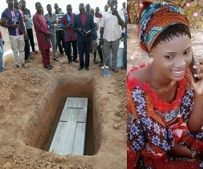 Tears Flows As Late Deborah Samuel Buried Today In Niger State (Video) 
