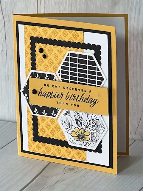 Birthday card idea using the Beautiful Shapes Dies from Stampin' Up!