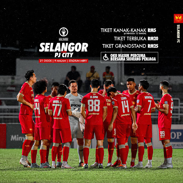 Selangor Mahu Bangkit Kalahkan PJ City