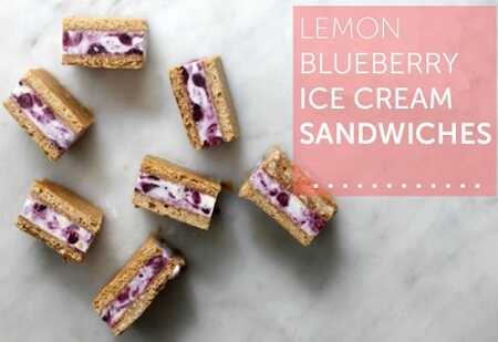 Cookie Jar: Lemon Blueberry Ice Cream Sandwiches